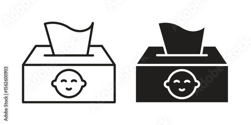 baby wipe icon vector collection. vector stock symbol illustrations