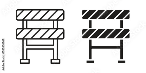 Barrier icon vector collection. vector stock symbol illustrations