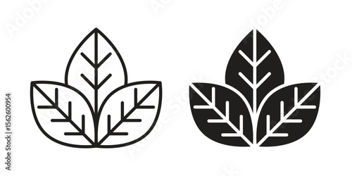 Basil icon vector collection. vector stock symbol illustrations