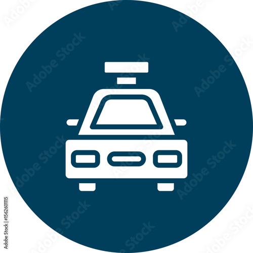 Taxi Vector Icon Design