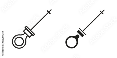 Car dipstick icon vector collection. vector stock symbol illustrations