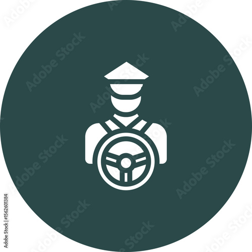 Chauffeur Vector Icon Design