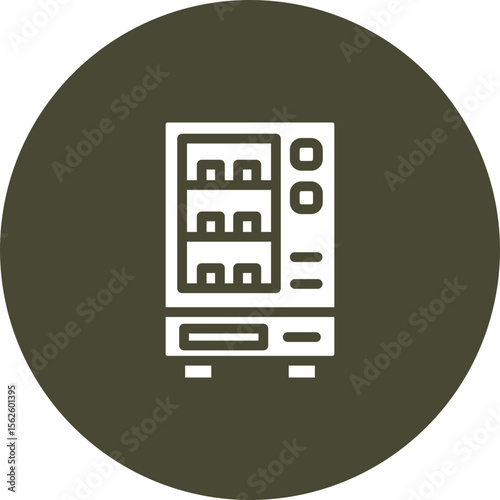 Vending Machine Vector Icon Design