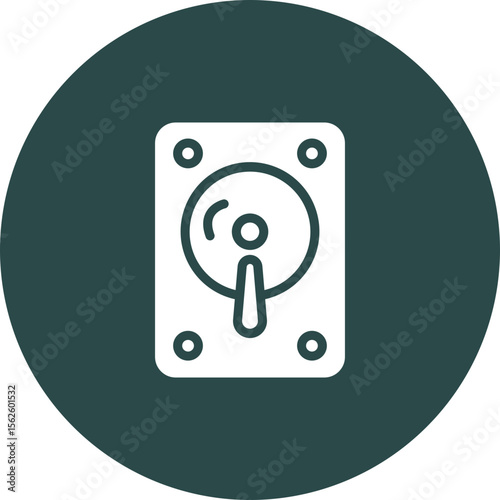 Hard Drive Vector Icon Design