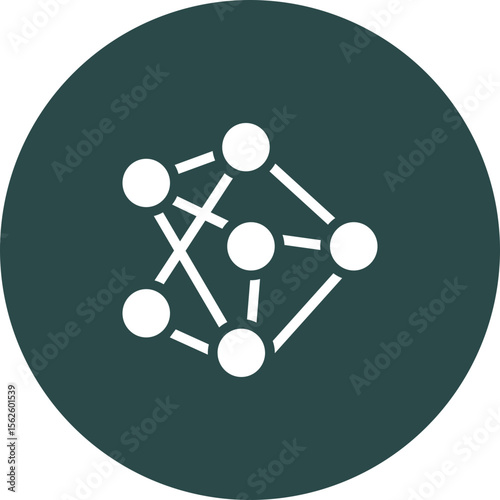 Neural Network Vector Icon Design
