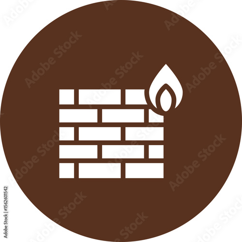 Firewall Vector Icon Design