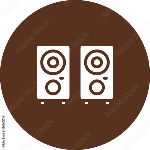 Speakers Vector Icon Design