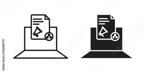 Content marketing icon vector collection. vector stock symbol illustrations