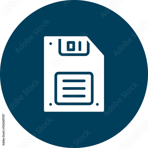 Floppy Disk Vector Icon Design
