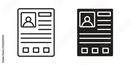 Criminal record icon vector collection. vector stock symbol illustrations