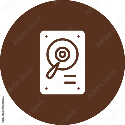 Hard Drive Vector Icon Design