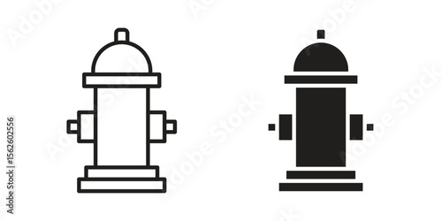 Fire hydrant icon vector, Symbol, logo illustrations