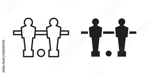 Foosball icon vector collection. vector stock symbol illustrations