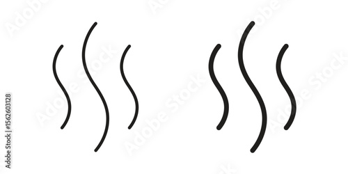 Hot icon vector collection. vector stock symbol illustrations