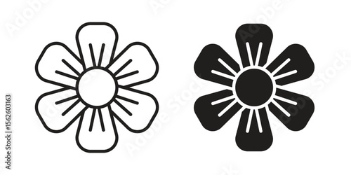 Hypericum icon vector collection. vector stock symbol illustrations