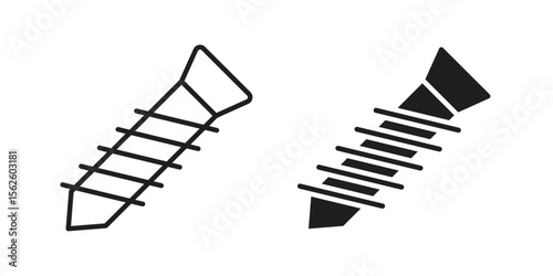 Implant Fixture icon vector collection. vector stock symbol illustrations