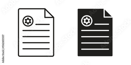 License icon vector, Symbol, logo illustrations