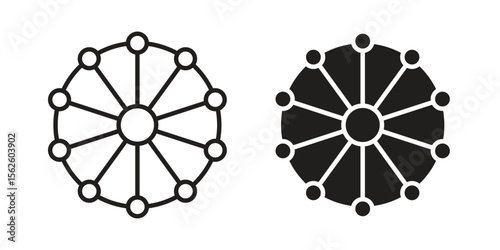 Multichannel icon vector collection. vector stock symbol illustrations