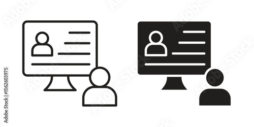 Online course icon vector collection. vector stock symbol illustrations