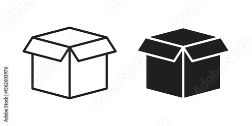 Open box icon vector, Symbol, logo illustrations
