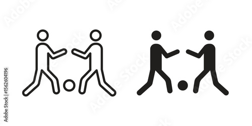 People playing Ball icon vector collection. vector stock symbol illustrations