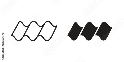 Roof tile icon vector collection. vector stock symbol illustrations