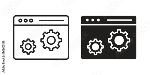 Software icon vector collection. vector stock symbol illustrations