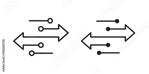 Transfer icon vector collection. vector stock symbol illustrations