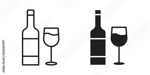 Vodka icon vector collection. vector stock symbol illustrations