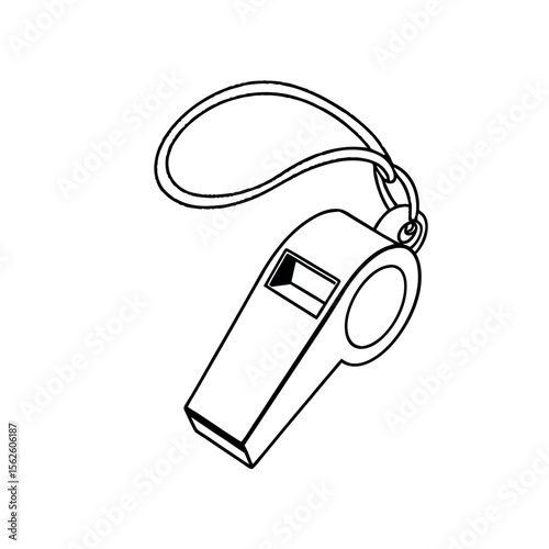 Referee Whistle Illustration