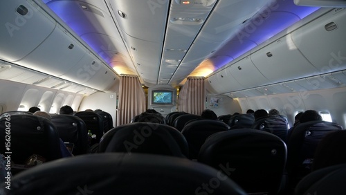飛行機の機内