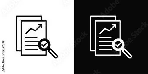 Auditors icon symbol in thin line, outline and stroke style for apps