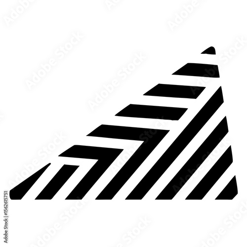 Diagonal Striped Tactile Pattern in Black and White Design