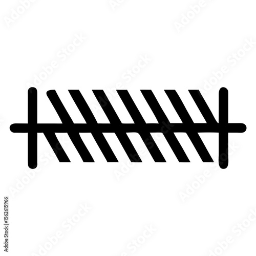 Corduroy Style Parallel Bar Pattern Design for Fabric Crafting