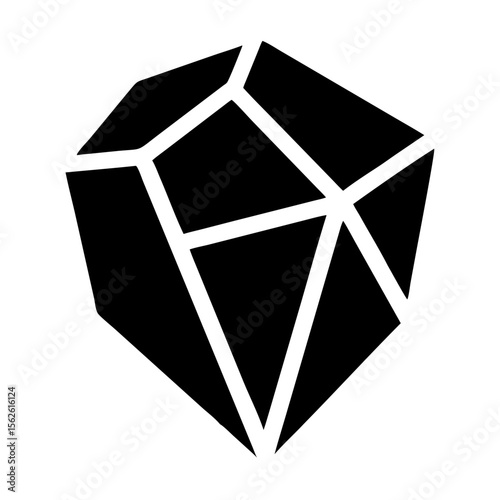 Painite Crystal Design Showcasing the World's Rarest Mineral in a Modern Style