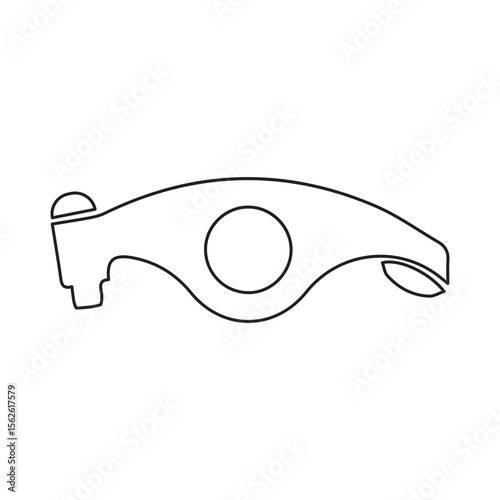 Rocker arm machine line icon