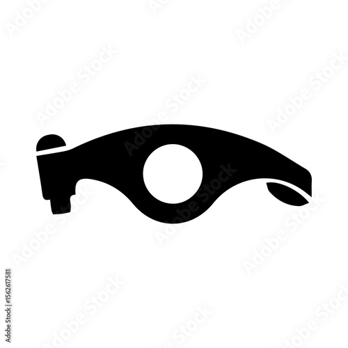 Rocker arm machine glyph icon