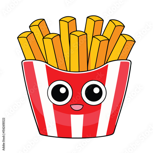 french fries and ketchup