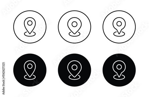 pin map icon. pin location icon vector