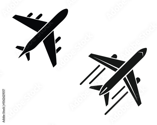  Flying plane icon, airplane icon, airplane vector, flight airplane icon.