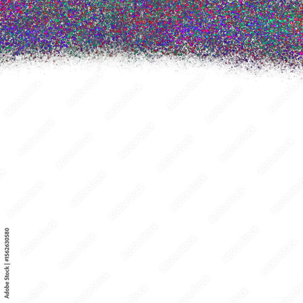 Fototapeta premium Abstract colorful textured border fading into white