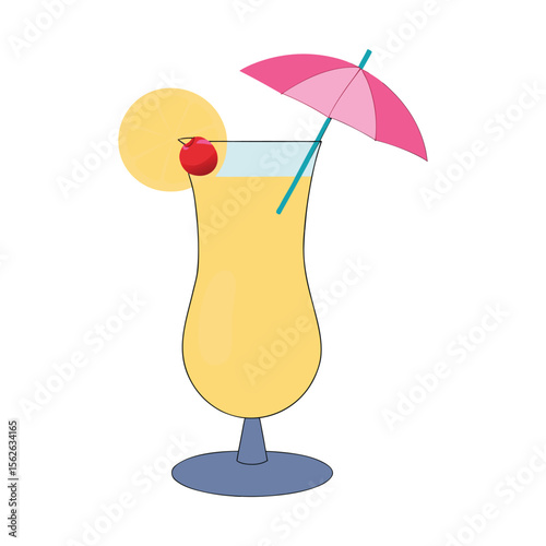 cocktail on a white background