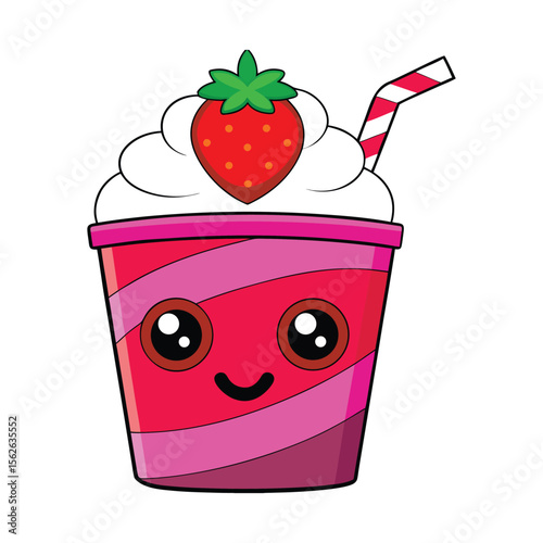 strawberry in a bucket
