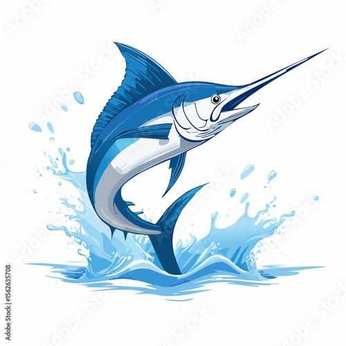 Stunning Blue Marlin Jumps Out of the Water