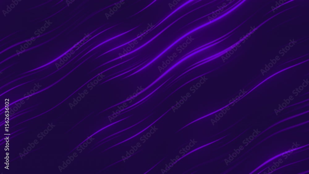 Abstract neon purple backdrop with luminous flowing lines creating depth