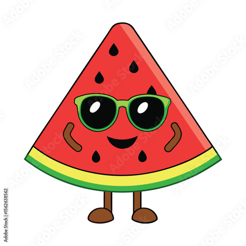 watermelon cartoon illustration
