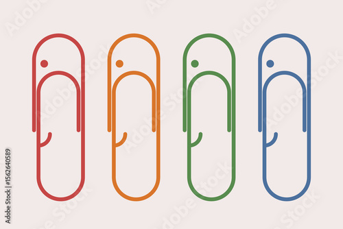 Paperclip people.