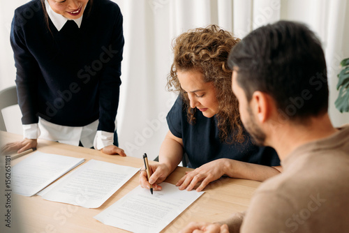 Signing contract