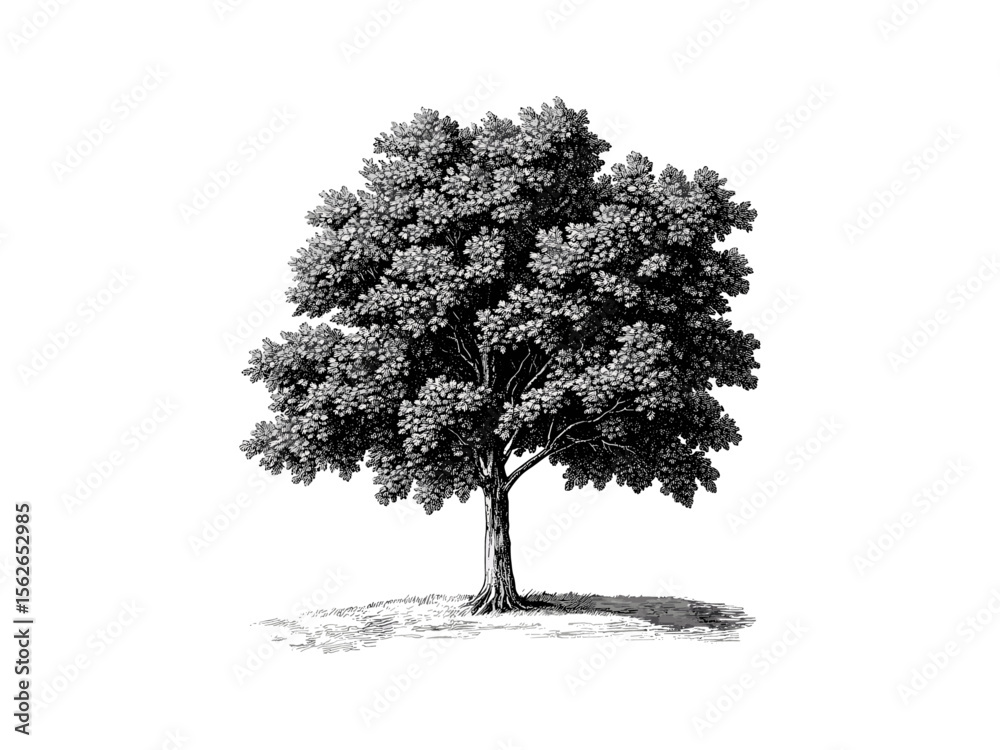 Vintage-style engraving of Linden Tree, hand-drawn botanical art, linden flowers, rustic tree print, forest flora sketch, black ink drawing, nature illustration, eco wall art, garden decor,