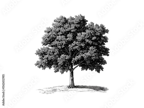 Vintage-style engraving of Linden Tree, hand-drawn botanical art, linden flowers, rustic tree print, forest flora sketch, black ink drawing, nature illustration, eco wall art, garden decor,